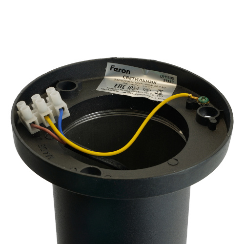 Светильник садово-парковый Feron DH1305, столб,  E27 230V, черный фото 11