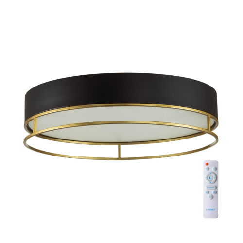 7723/100L AVRA LED SN 593 Светильник металл/пластик/белый/черный/золотой LED 100Вт 3000-6000K D600 IP20 пульт ДУ LOFTY