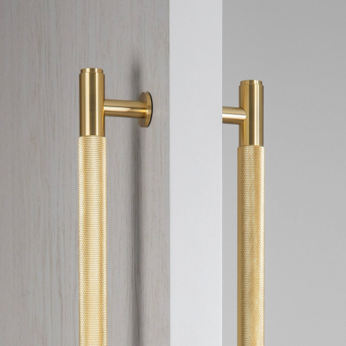 Ручка-скоба Pull Bar Double-Sided Cross Brass фото 2