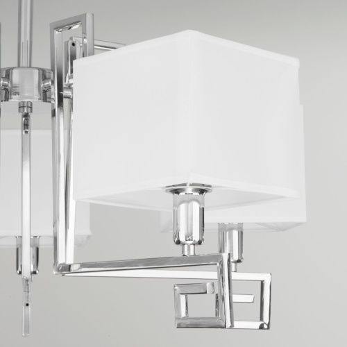 Потолочная люстра с абажурами 60115/5 хром фото 4