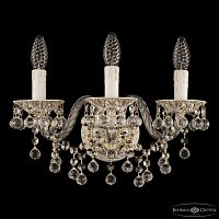 Бра с хрустальными подвесками AL16309B/3/141 WMG Bohemia Ivele Crystal (Богемия Ивеле Кристалл)