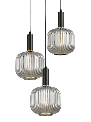 Подвесной светильник Lumina Deco Gato LDP 1217-3 GY+BK фото 4