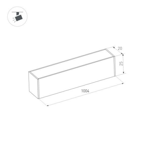 Трековый светодиодный светильник Arlight Mag-Flat-25-L1000-30W Day4000 034214 фото 4