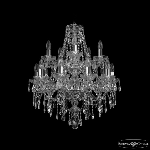 Люстра хрустальная 1415/10+5/200/2d Ni Bohemia Ivele Crystal (Богемия Ивеле Кристалл)