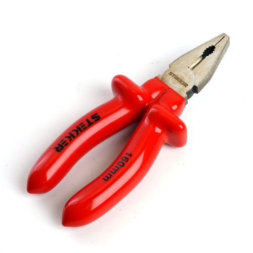 Плоскогубцы комбинированные диэлектрические STEKKER,  160мм, PLE1-160-S фото 6