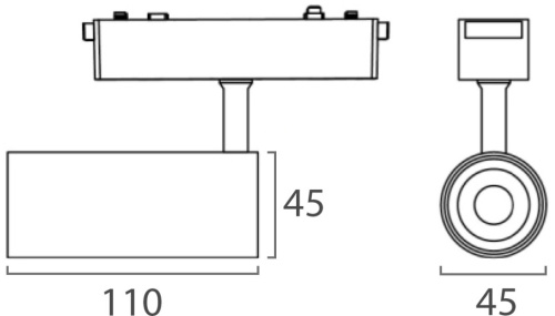 IT09-9017 black 4000K светильник трековый фото 2 IT09-9017 black 4000K светильник трековый фото 2