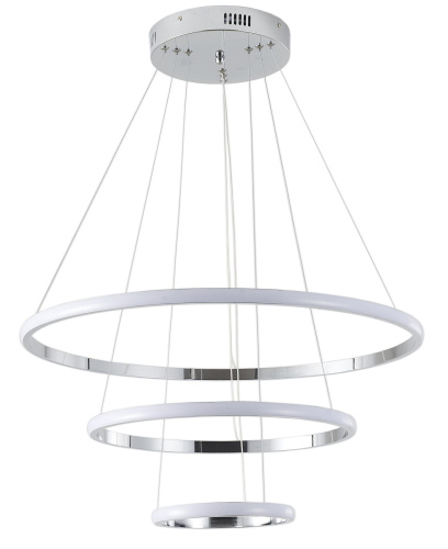 Люстра подвесная светодиодная хром LED 120Вт D40+60+80см Zortes RINGOLIGHT ZRS.33321.120C Люстра подвесная светодиодная хром LED 120Вт D40+60+80см Zortes RINGOLIGHT ZRS.33321.120C
