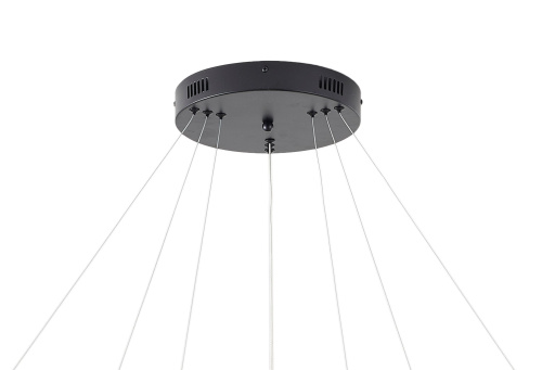 Люстра подвесная светодиодная антрацит LED 120Вт D40+60+80см Zortes RINGOLIGHT ZRS.33320.120C фото 8