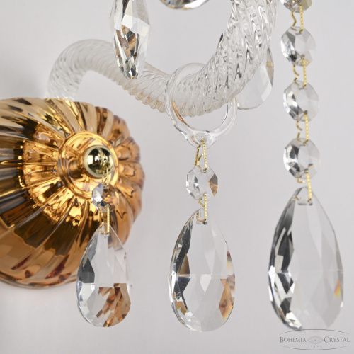 Бра хрустальные 5413B/1/165 G Amber/M-1H Bohemia Ivele Crystal (Богемия Ивеле Кристалл) фото 7 Бра хрустальные 5413B/1/165 G Amber/M-1H Bohemia Ivele Crystal (Богемия Ивеле Кристалл) фото 7