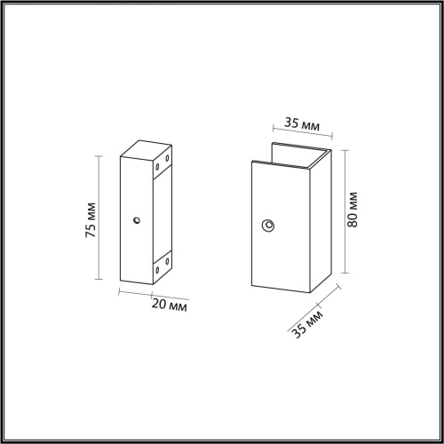 7006/2F HIGHTECH ODL25 262 Фиксатор для накладного монтажа (двухсторонний) IP20 FINO фото 3 7006/2F HIGHTECH ODL25 262 Фиксатор для накладного монтажа (двухсторонний) IP20 FINO фото 3