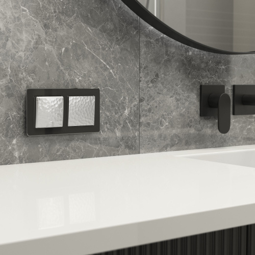 Выключатель одноклавишный (Hammaer серебряный) W1210006 фото 3 Выключатель одноклавишный (Hammaer серебряный) W1210006 фото 3