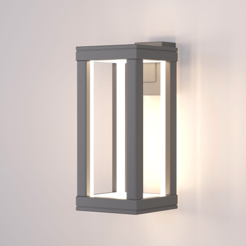 Уличный настенный светодиодный светильник Frame LED IP54 1527 TECHNO LED серый Уличный настенный светодиодный светильник Frame LED IP54 1527 TECHNO LED серый