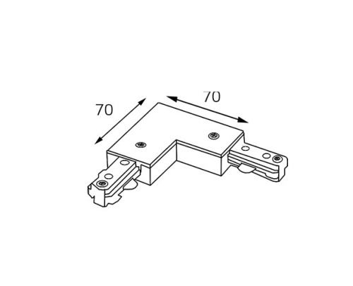 WSO 74 соединитель угловой (WSO 74 white) фото 3