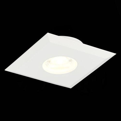 ST204.508.01 Св-к встр. Белый GU10 1*50W  L94xW94xH25 220V Без ламп Встраиваемые светильники фото 4