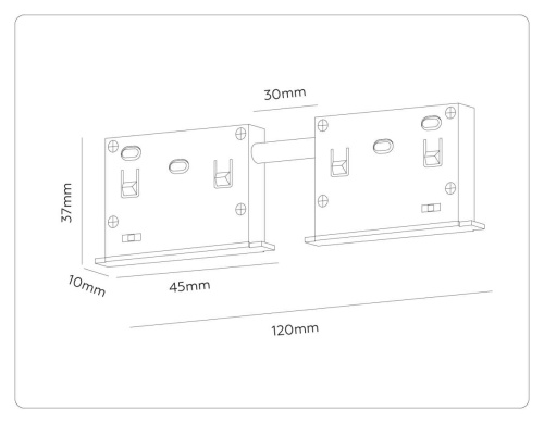 Коннектор питания прямой для шинопровода Ambrella Light TRACK SYSTEM GL2030 фото 3