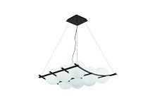 Люстра подвесная Alfa Light F3524-10 White+Black E27*9