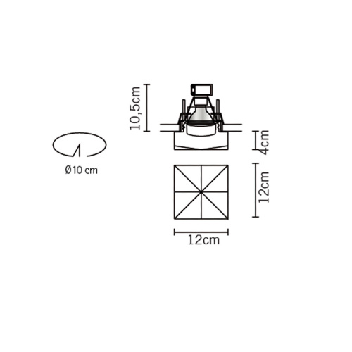 Встраиваемый светильник D27F4900 фото 2