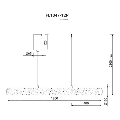 Подвесной светильник Charme FL1047-12P фото 2