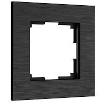 Рамка из металла на 1 пост АluMax черный алюминий W0013508