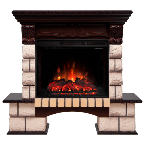 Электрокамин RealFlame Bolero 25,5 NT орех с очагом Sparta 25,5 LED фото 2 Электрокамин RealFlame Bolero 25,5 NT орех с очагом Sparta 25,5 LED фото 2