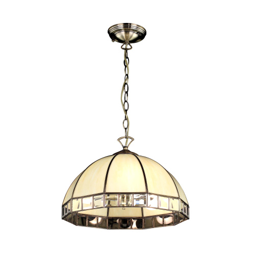 Citilux Шербург-1 CL440131 Люстра витражная подвесная Бронза Citilux Шербург-1 CL440131 Люстра витражная подвесная Бронза