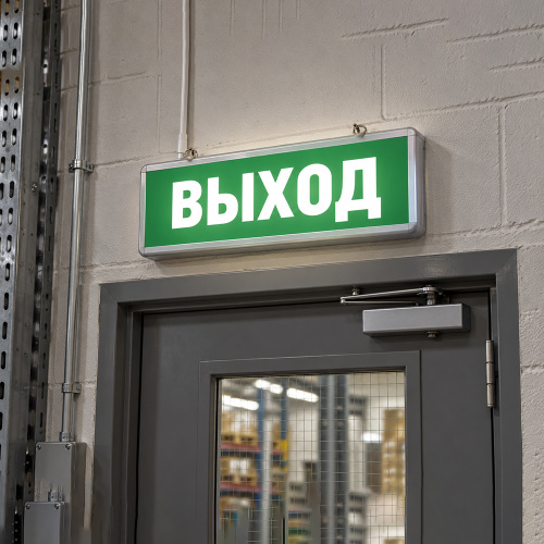 Самоклеящаяся этикетка INFO EL001 ВЫХОД 330х120мм фото 2 Самоклеящаяся этикетка INFO EL001 ВЫХОД 330х120мм фото 2