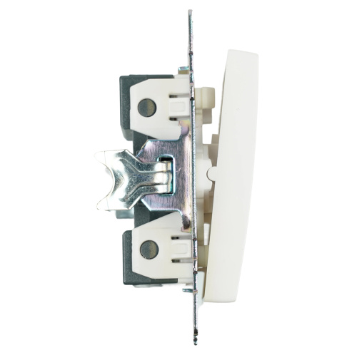 Переключатель 1-клавишный (механизм), STEKKER GLS10-7105-01, 250V, 10А, серия Катрин, белый фото 4