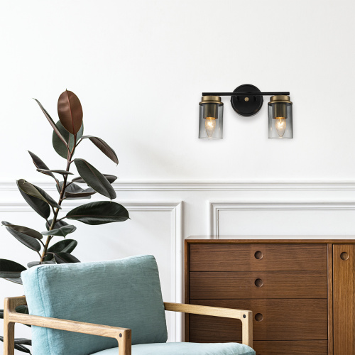 Настенный светильник Escada 2118/2A E14*40W Black/Brass фото 6