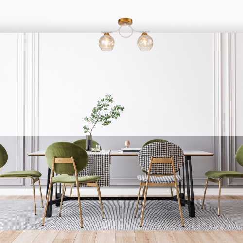 Потолочный светильник Escada 1100/2P E27*60W Gold/White фото 3