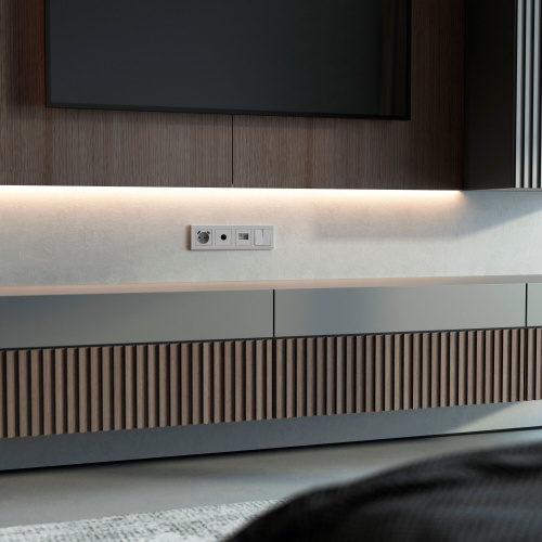 Рамка из поликарбоната на 4 поста Stark серебряный W0041806 фото 3