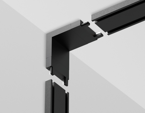 Коннектор угловой внутренний токопроводящий Magnetic Ultra slim 26 48В черный фото 3 Коннектор угловой внутренний токопроводящий Magnetic Ultra slim 26 48В черный фото 3