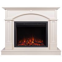 Электрокамин RealFlame Jacomo 25,5 WT крем с очагом Saphir 25,5