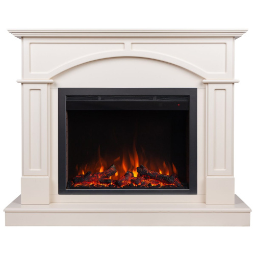 Электрокамин RealFlame Jacomo 25,5 WT крем с очагом Saphir 25,5 Электрокамин RealFlame Jacomo 25,5 WT крем с очагом Saphir 25,5