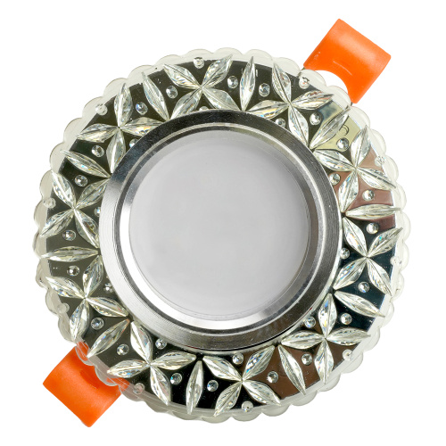 Светильник встраиваемый с белой LED подсветкой Feron CD905 потолочный MR16 G5.3 белый фото 5