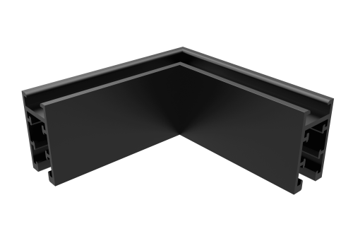 Соединитель для магнитного накладного шинопровода угловой Crystal Lux CLT 0.216 04 BL