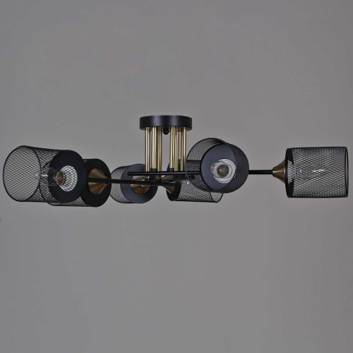 Потолочная люстра Reluce 38460-0.3-06 BK+COPPER фото 3