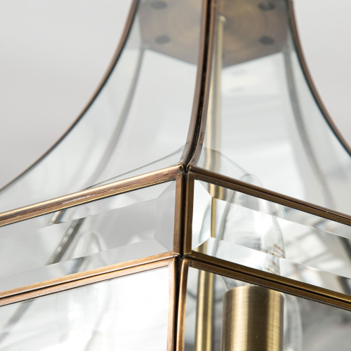 Citilux Гера-1 CL444130 Люстра подвесная витражная Бронза фото 10 Citilux Гера-1 CL444130 Люстра подвесная витражная Бронза фото 10
