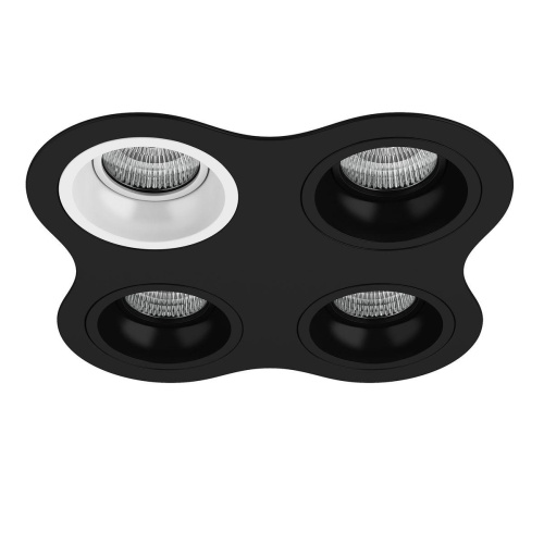 Комплект из светильников и рамки Lightstar Domino Round (214647+214606+214607+214607+214607) D64706070707