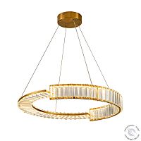Люстра хрустальная подвесная латунь LED 40Вт D60см Zortes Moi ZRS.1201.01
