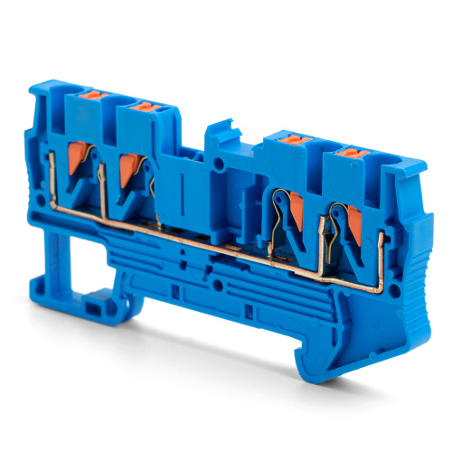 Зажим пружинный, 4-проводной проходной ЗНИ - 2,5 ,JXB PT 2,5 , синий LD574-2-25 фото 4