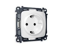 Комплект механизма электрической розетки AMBRELLA VOLT OMEGA Белый матовый с/з на винтовых зажимах QUANT (OP1260, VM141) MO126010