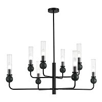 SL1244.403.08 Светильник подвесной ST-Luce черный/прозрачный E14 8*40W MEDEA