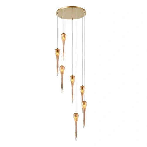 Каскадная люстра Arte Lamp WATERFALL A1577SP-7GO фото 2 Каскадная люстра Arte Lamp WATERFALL A1577SP-7GO фото 2