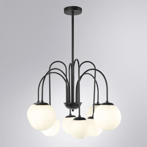 Люстра на штанге Arte Lamp MEBSUTA A1675LM-8BK фото 2 Люстра на штанге Arte Lamp MEBSUTA A1675LM-8BK фото 2