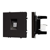 Механизм компьютерной розетки SCT-NOBE-MPC1-SFPL-BK (RJ-45, CAT6) Arlight 054305