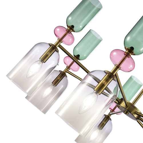 SL2000.202.07 Люстра потолочная ST-Luce Золотистый/Дымчатый E14 7*40W GEA фото 2 SL2000.202.07 Люстра потолочная ST-Luce Золотистый/Дымчатый E14 7*40W GEA фото 2