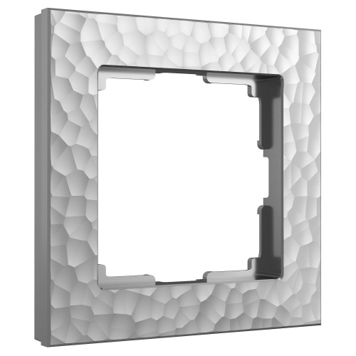 Рамка из поликарбоната на 1 пост Hammer серебряный W0012406 Рамка из поликарбоната на 1 пост Hammer серебряный W0012406