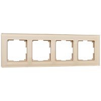 Рамка из стекла на 4 поста Favorit шампань W0041111