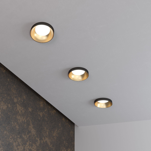 Встраиваемый точечный светильник 112 MR16 золото/черный фото 2