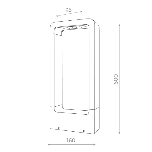 SL9506.405.01 Светильник уличный наземный ST-Luce Черный LED 1*7W 4000K ERTA фото 2